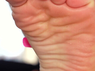 4K Yoga Sandal Tease From Hot Blonde MILF with Long Toenails & Tory Burch Sandals