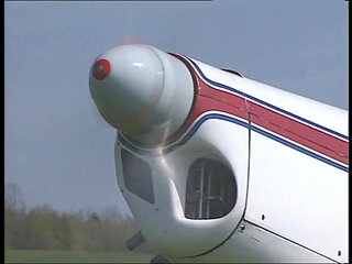 An Aviator Hungry for Pussy Bangs a Hot Redhead on the Grass