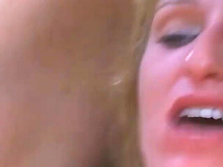 Blonde Gangbang Slut Gets Pounded by Multiple Cocks