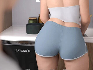 Neorm Fucks Girlfriend's Hot Mom After Lunch - Big Ass Indian MILF Homemade POV