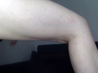 Horny secretary masturbates on her boss