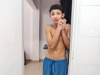 Stepson Masturbates Watching His Stepmother Being Fucked by His Stepfather in the Bathroom