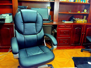 I record myself masturbating in the office when my boss leaves