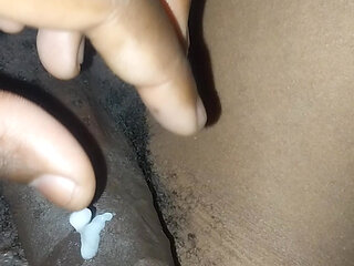 Thick cum on my fat cock and tight anal asshole