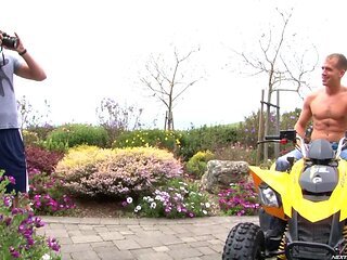 Brandon Lewis in the bedroom with the lovely Steven Daigle