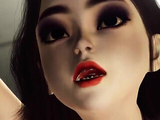 Crazy sex in the prison. A sexy brunette with many boobs gets fucked hard by a butcher