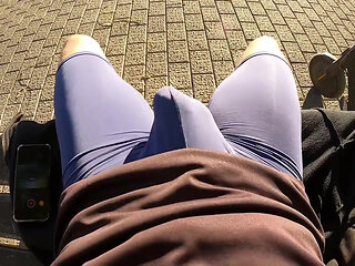 They Caught Me Just as I Was Cumming in My Tight Clothes! Way Too Hot...