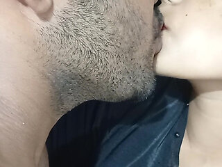 Lip kiss with Muslim girl