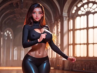 Sexy Brunette Teasing You