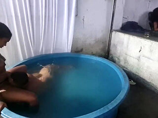 Sex with Mulatto Myllena Rios in the Pool