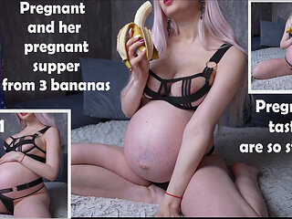 Pregnant Supper From 3 Bananas. Pregnant Is so Strange