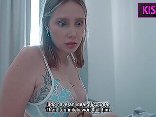 Why Stepmommy Wakes With Stepsons Wang In Hand Post-fight? Will This Babe Gets Face Cum In Share Daybed?