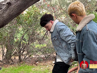 Hung Papi Butt Fucking Tree Huggers Gay Anal Cumshot Deep Breeding!
