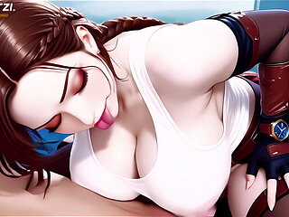 Parody Lara Croft Anime Hentai Uncensored 4k60fps, Who Loves Big Cocks, Blowjob, Cowgirl, Double Penetration, Cumshot Facial