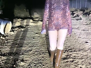 Anne Steele Nude Flashing on Road