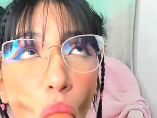 Latina Giving the Best Blowjob in the World