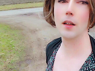 Annemieke in public riding dildo and pissing