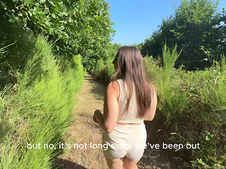 Sloppy Deepthroats, Blowjob and Ball Licking in the Forest - Luna Doll