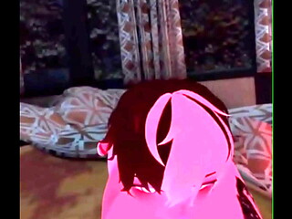 Femboy sucks my cock on vrchat