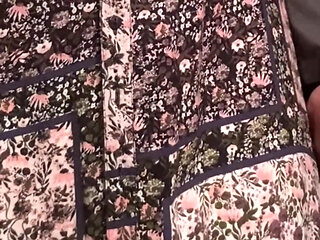 Pervert Old Man Rubs Student's Pussy in the City Bus