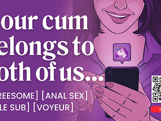 ASMR Audio Porn: Bisexual FFM Threesome in an Open Relationship - Anal Sex, & Oral - Erotic Audio Story