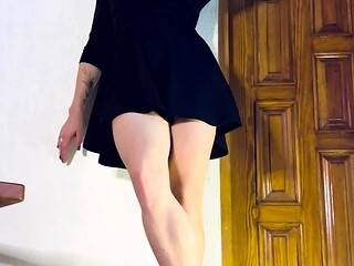 Cute teen girl enjoys foot fetish