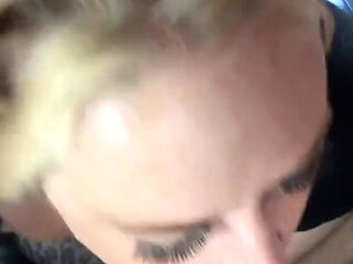 Wife squirting in pants from gagging