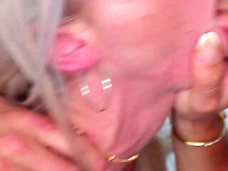 FFM Threesome! 2 Hot British MILFs Pussy Fucked and Facialed by Filou - Denise Anders and Tiffani Time