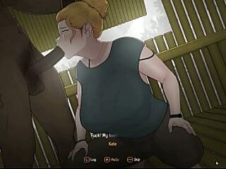 Hentai Game &ndash_ Arrival of the Goddess - Slutty Hot Blonde Bombshell Gets Fucked by Black Warrior Tribe