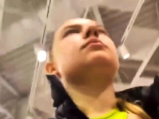 Walking with Vibrator in Pussy