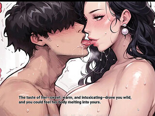 Step Mom Gives Stepson Blowjob in Garden - Hentai Taboo Fantasy