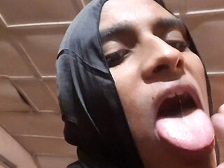 Desi hot Shemale watching porn and anal fingering