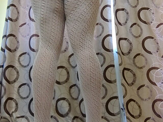 New pair of white teen pantyhose