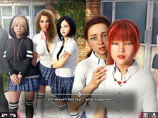 Student teacher, hentai anime, 3 way