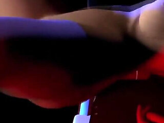 Hot sexy beauty is drilled by sex machine