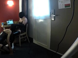 Docile Submissive Games with a TV CD