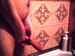 Big dick in the bathtub