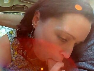 Road Trip Fun with a Sexy MILF Brunette