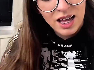 Hot Teen 18yo Brunette Gives Hardcore Sloppy Blowjob Till My Dick Cant Take Anymore in POV