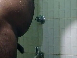Brother Swallows Cum in Shower, Sister Sucks Old Brother's Cock and Ejaculates