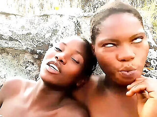 Latina Granny Wrestling in Mountain Village - Ebony & Retro POV HD