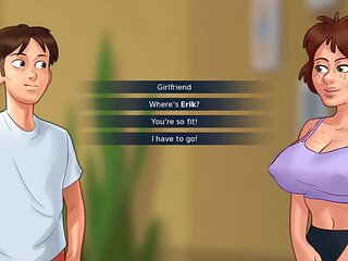 Anime, loud moaning orgasm, mom