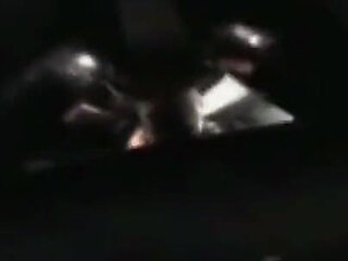 Caged and gagged Rubber Sissy get fucked