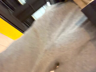 Big cock grey sweet pants