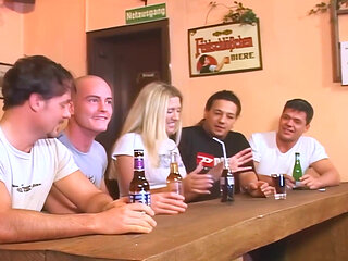 Blonde Babe Fingers Wet Pussy Hard and Sucks Cock Wild