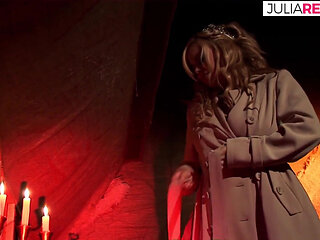 Blonde With Big Tits and Hot Body Gets Fucked Hard at the Construction Site and Sucks Cock