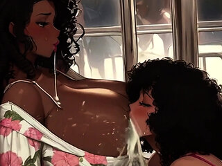 Big Titty Lesbian Hentai MILFs Drink Each Others Milky Tittys on the Bus in New Spicy Toons Hentai!