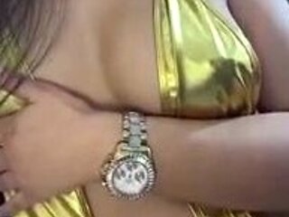 Big boob brunette masturbates on webcam