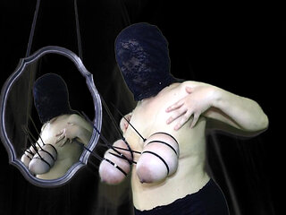 Veiled Slut Cable Ties Her Huge Tits HD 1080
