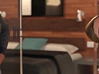 Blacked House 05 - Watching His Sexy MILF Getting Fucked by a Huge BBC, Busty Slut Loves BBC - 3D Porn Game